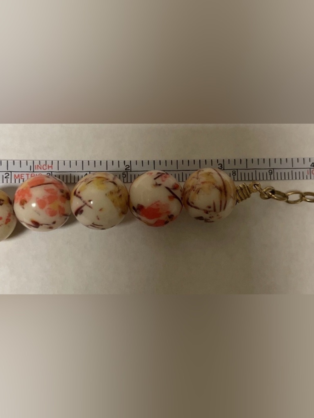Vera Neumann MMA. CN, Speckled Bead Statement Necklace multicolor Very RARE - Picture 12 of 12